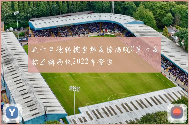 近十年德转搜索热度榜揭晓C罗六度称王梅西仅2022年登顶